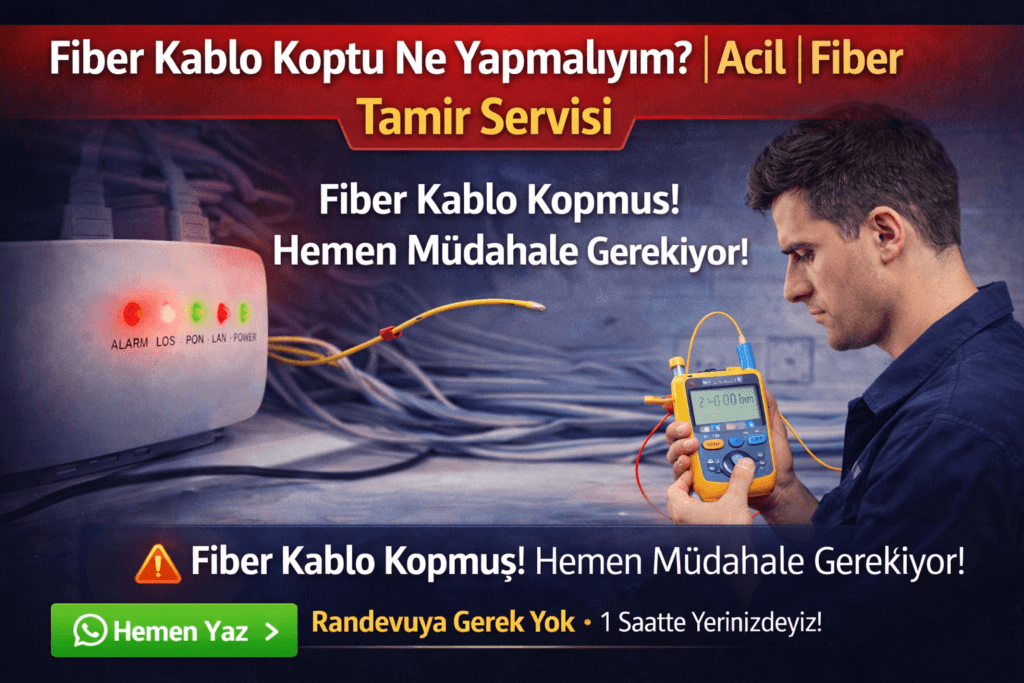Fiber Kablo Koptu Ne Yapmalıyım?