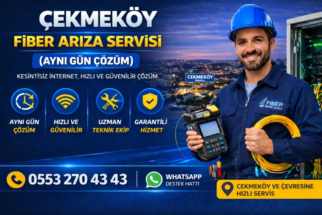 Çekmeköy fiber arıza servisi hızlı müdahale kablo tamiri internet kesinti çözümü