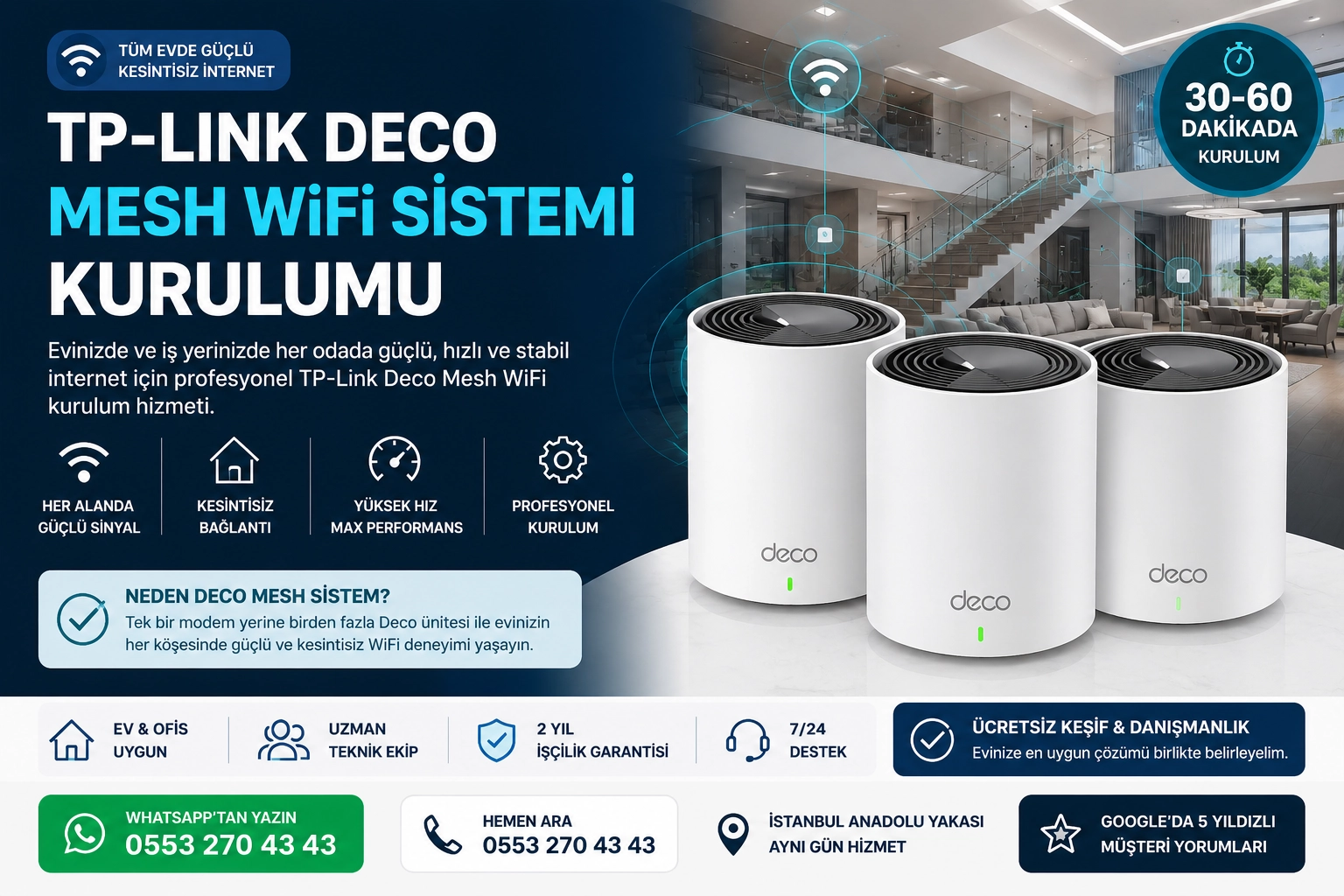 İstanbul'da kopan fiber optik internet kablosu tamiri